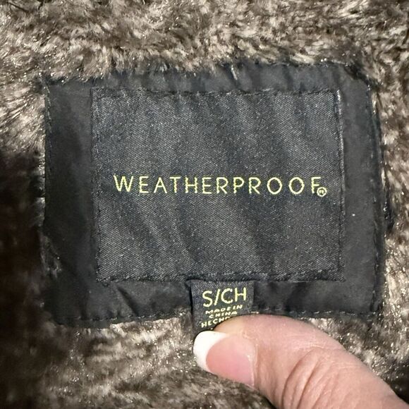 Weatherproof puffer vest minky lined size small women Black - Picture 3 of 4